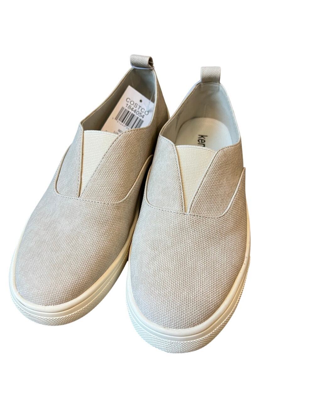 NWT women's Kensie Salia Slip On Shoe, 8.5, Beige, Comfort Casual